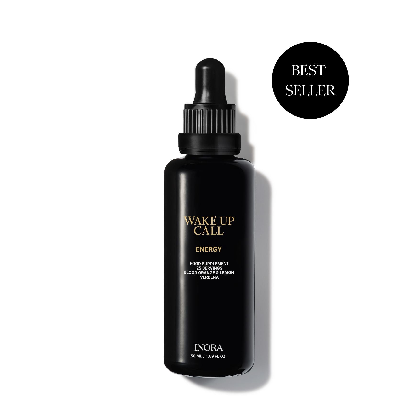 Wake Up Call Energy liquid supplement by INORA, Blood Orange and Lemon Verbena