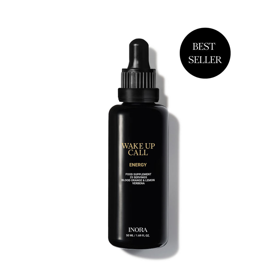 Wake Up Call Energy liquid supplement by INORA, Blood Orange and Lemon Verbena